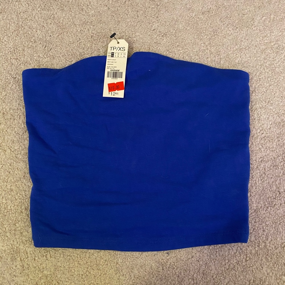 Garage Blue Tube Top